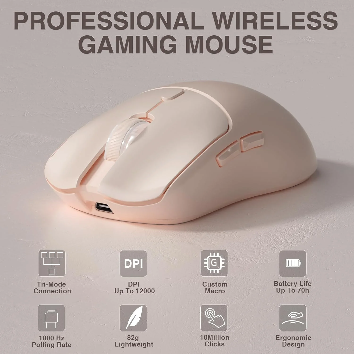Esports In Gaming - AULA SC580X トライモードワイヤレスゲーミングマウス 12000DPI PAW3325 500mAh