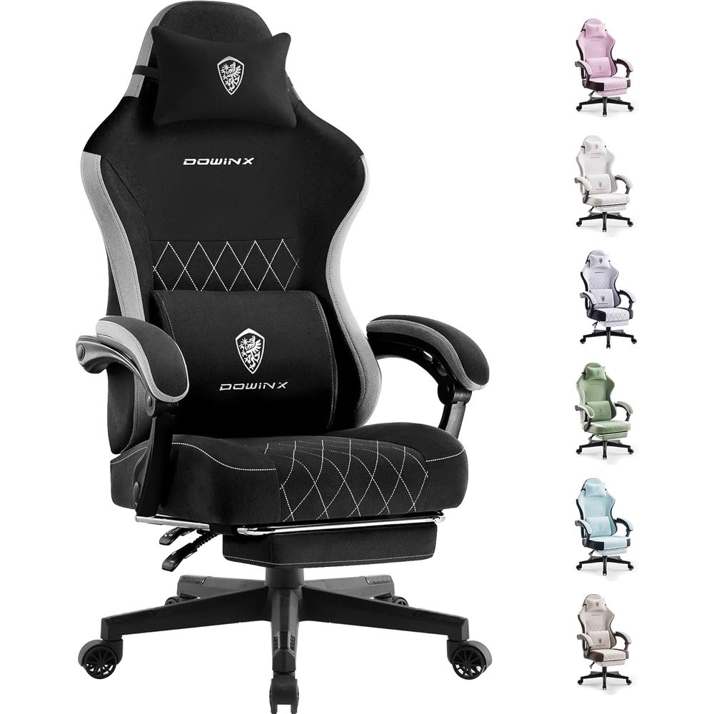 abric ゲーミングチェア、フットレストとケットスプリング - Video Gaming & Esports Usd Acc のレビューと価格