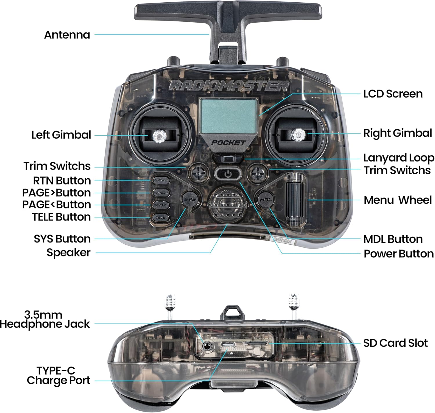 RadioMaster POCKET P16 2.4G ラジ - Controller Analog Stick のレビューと価格