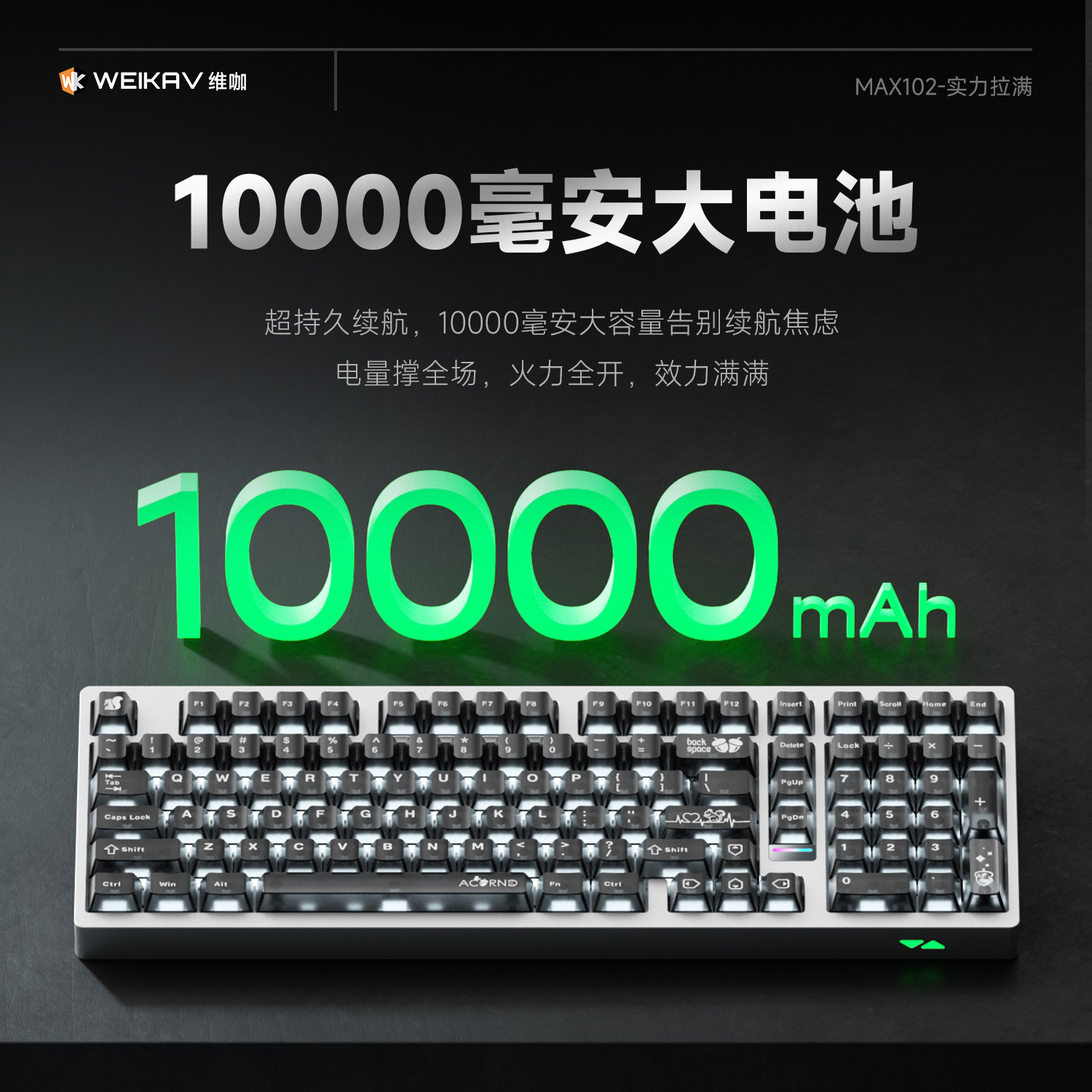 Weika Max102 アルミケースワイヤレスメカニカルキ - Esports In Gaming のレビューと価格